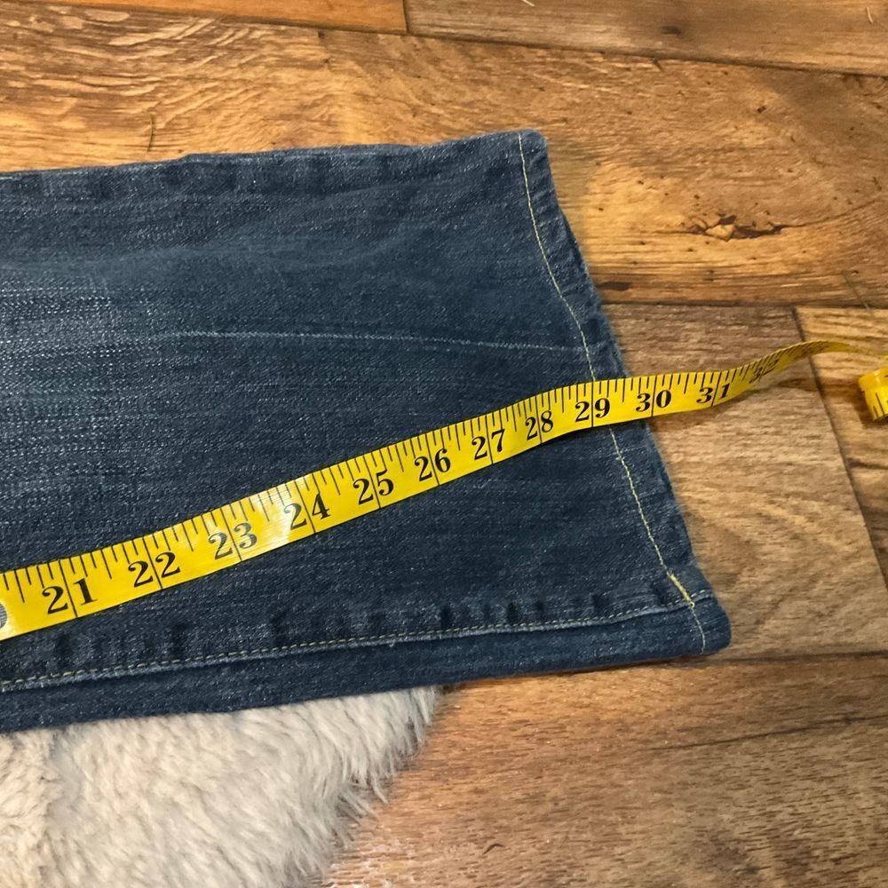 7 For All Mankind Men's Denim Jeans Size 38 Dark Wash 30" Inseam Bootcut T520061 - Picture 2 of 10